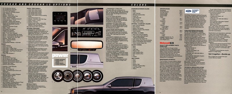 1983 Mercury Cougar Brochure Page 7